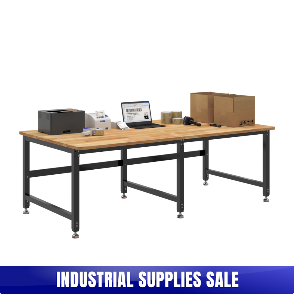 Heavy-Duty Industrial Packing Table – 90" × 48", 3,000 lb Capacity_4Dock